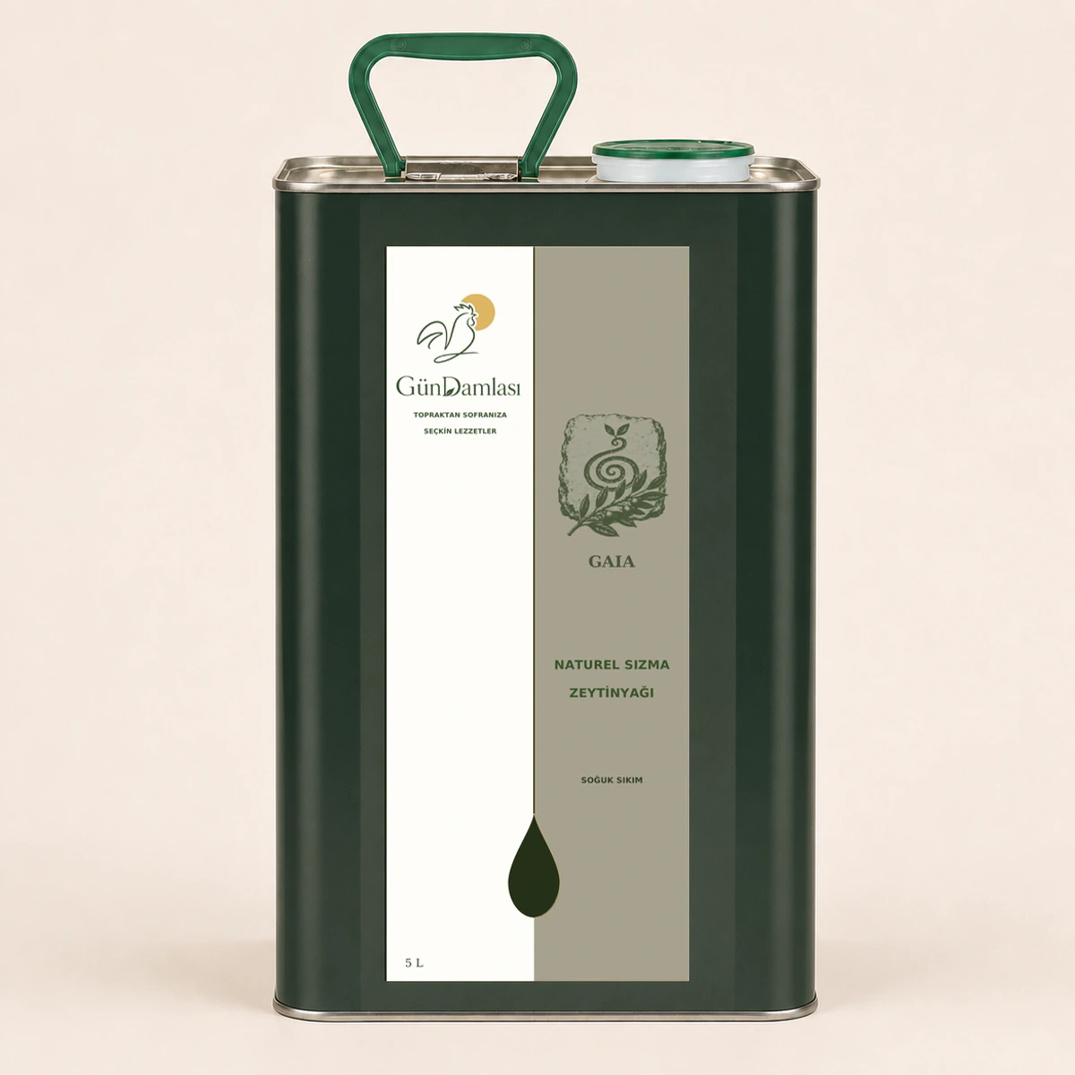 Gaia 5 litre · Teneke ambalajı