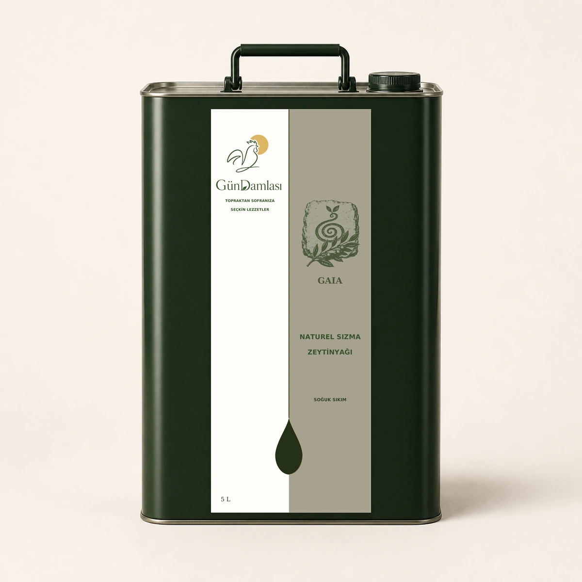 Gaia 5 litre · Teneke ambalajı