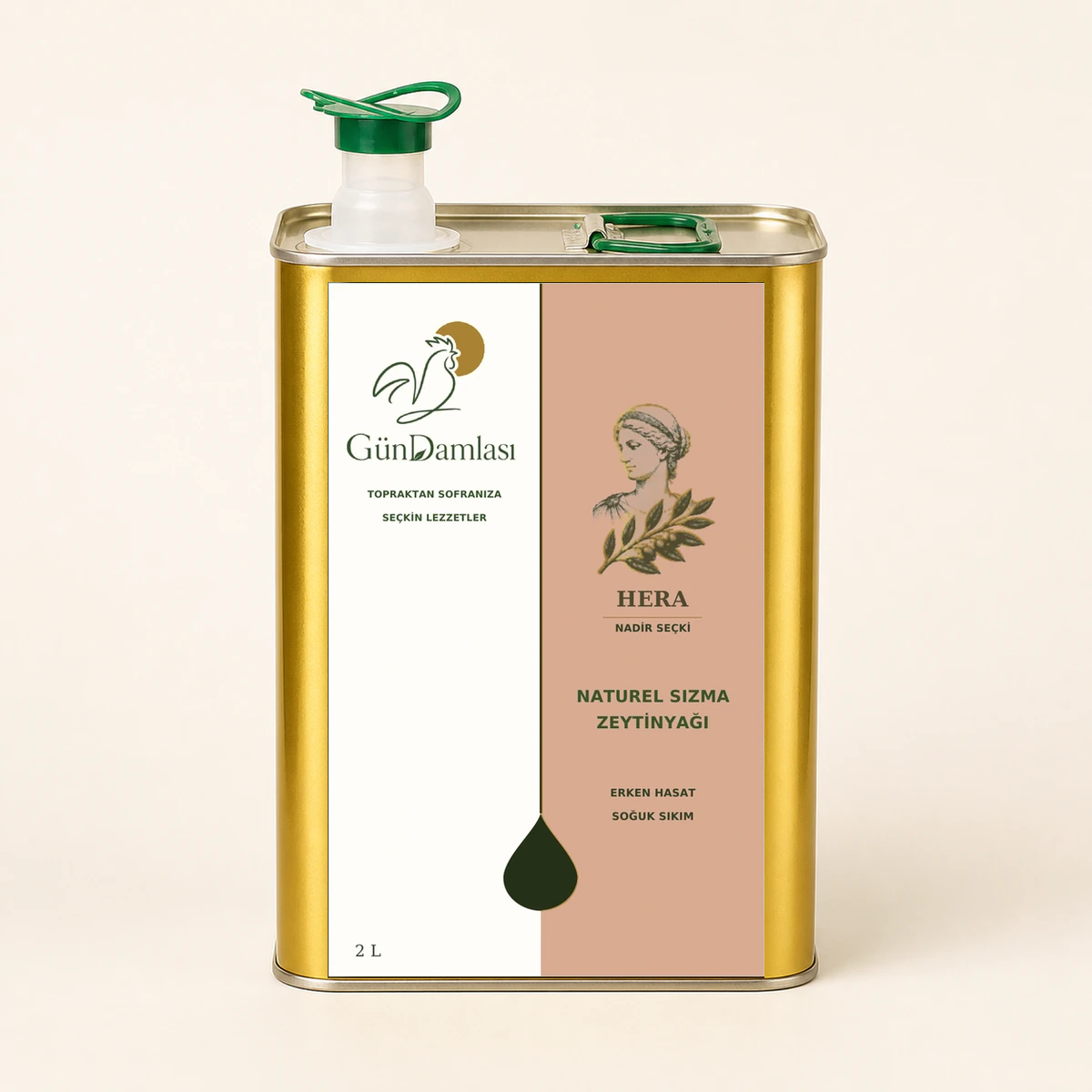 Hera 2 litre · Teneke ambalajı