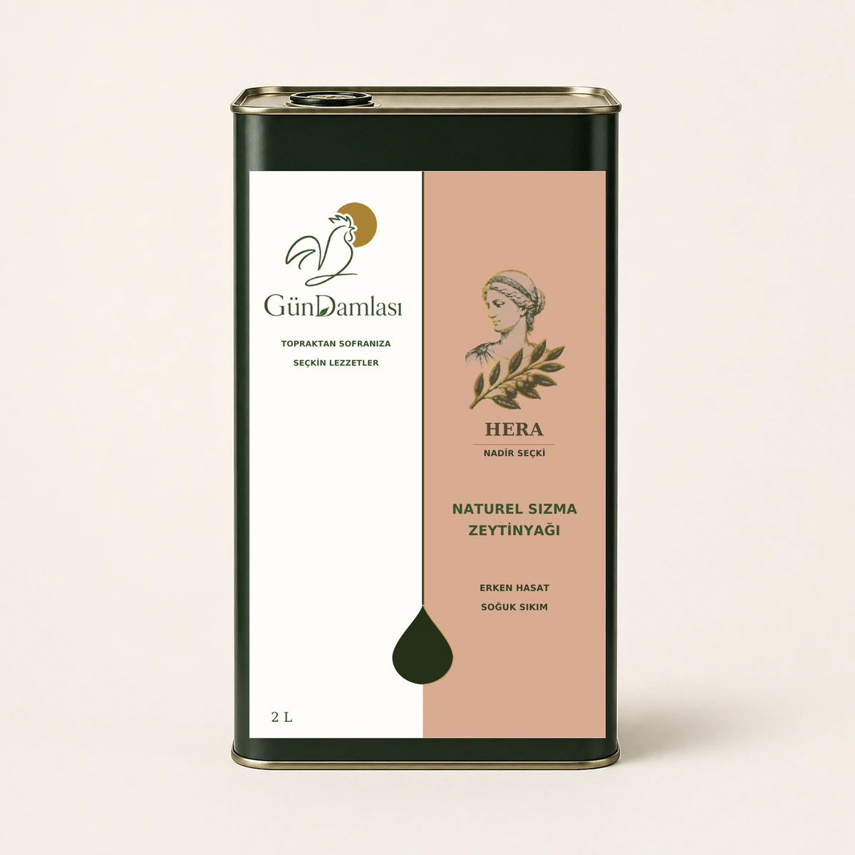 Hera 2 litre · Teneke ambalajı