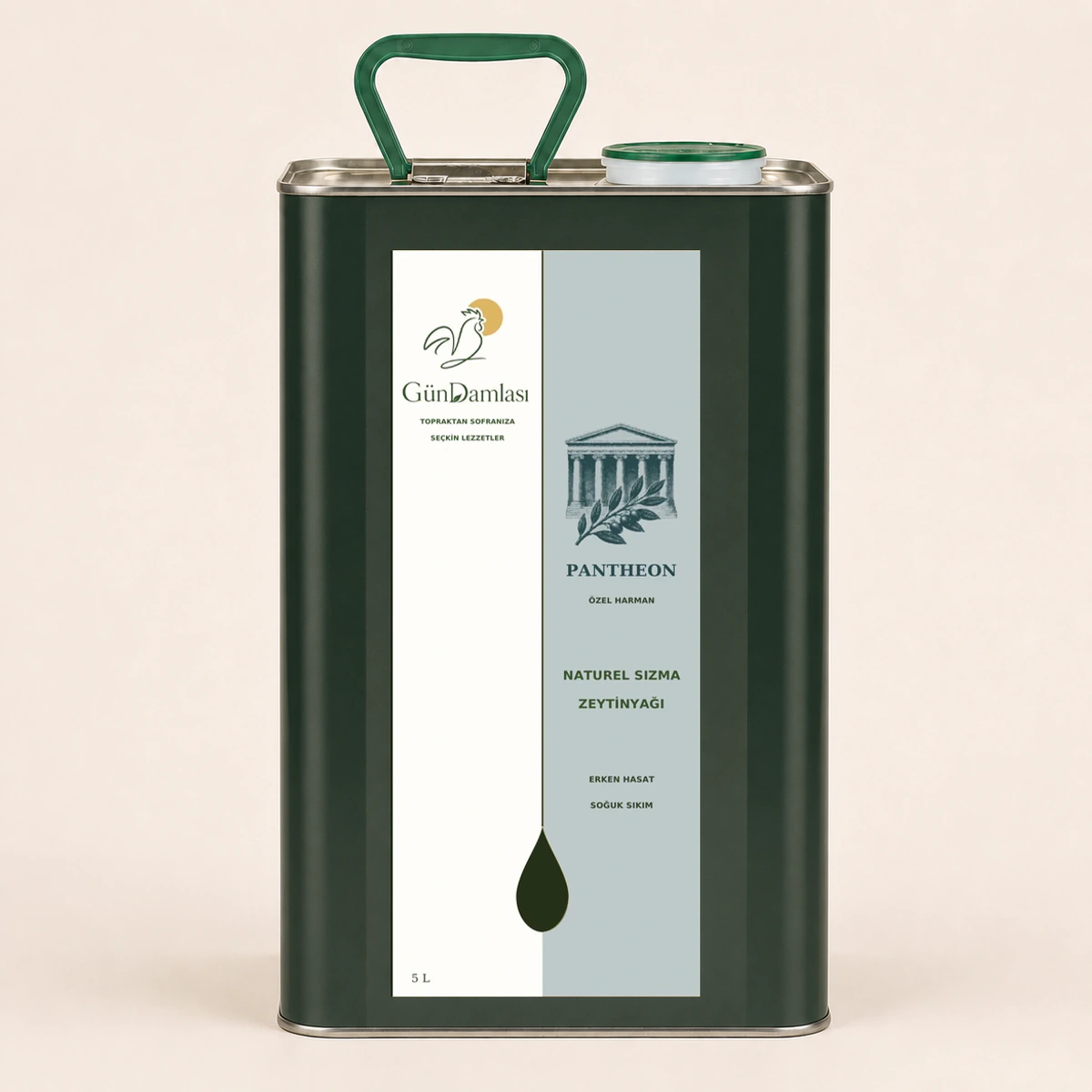 Pantheon 5 litre · Teneke ambalajı