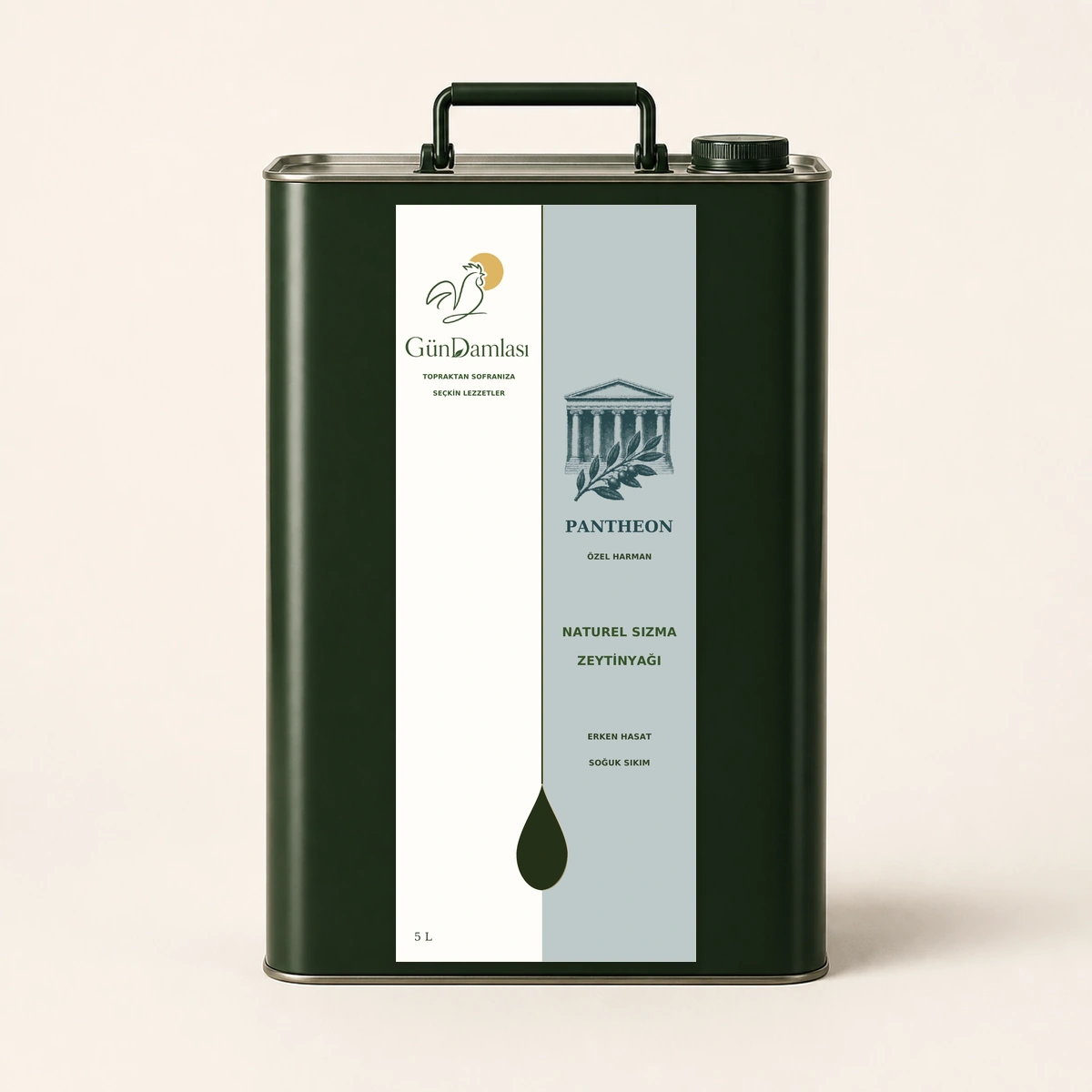 Pantheon 5 litre · Teneke ambalajı